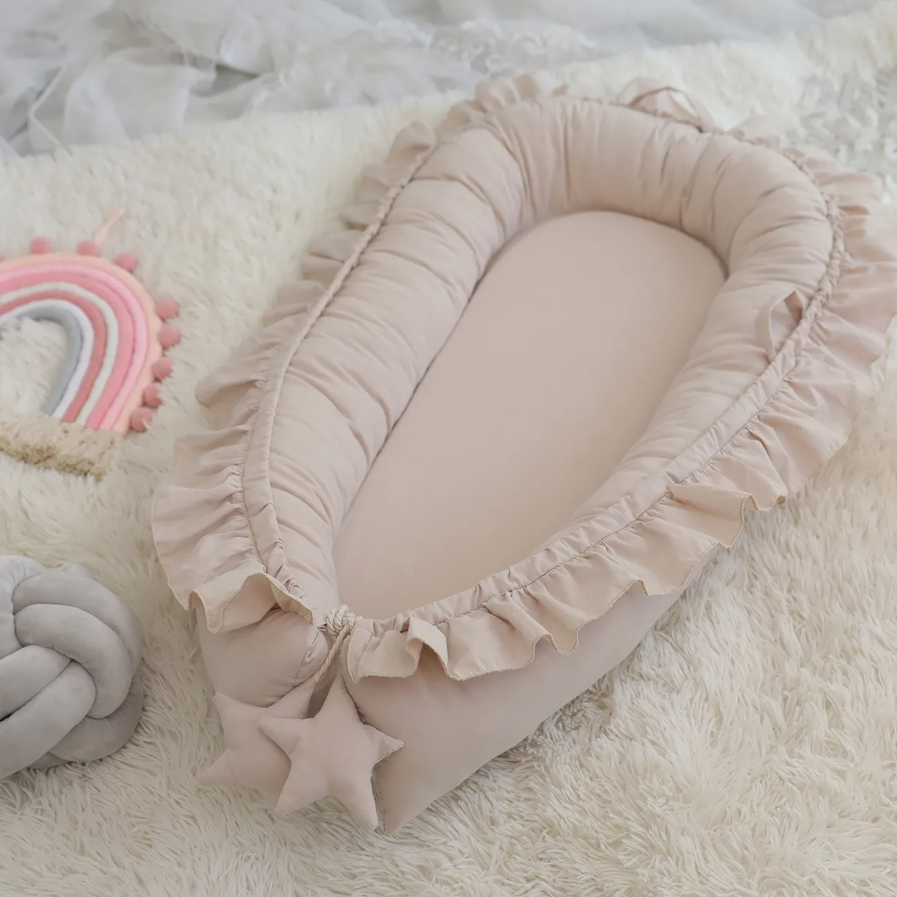 Berceau portable bébé couffin lit de voyage compact doux cadeau