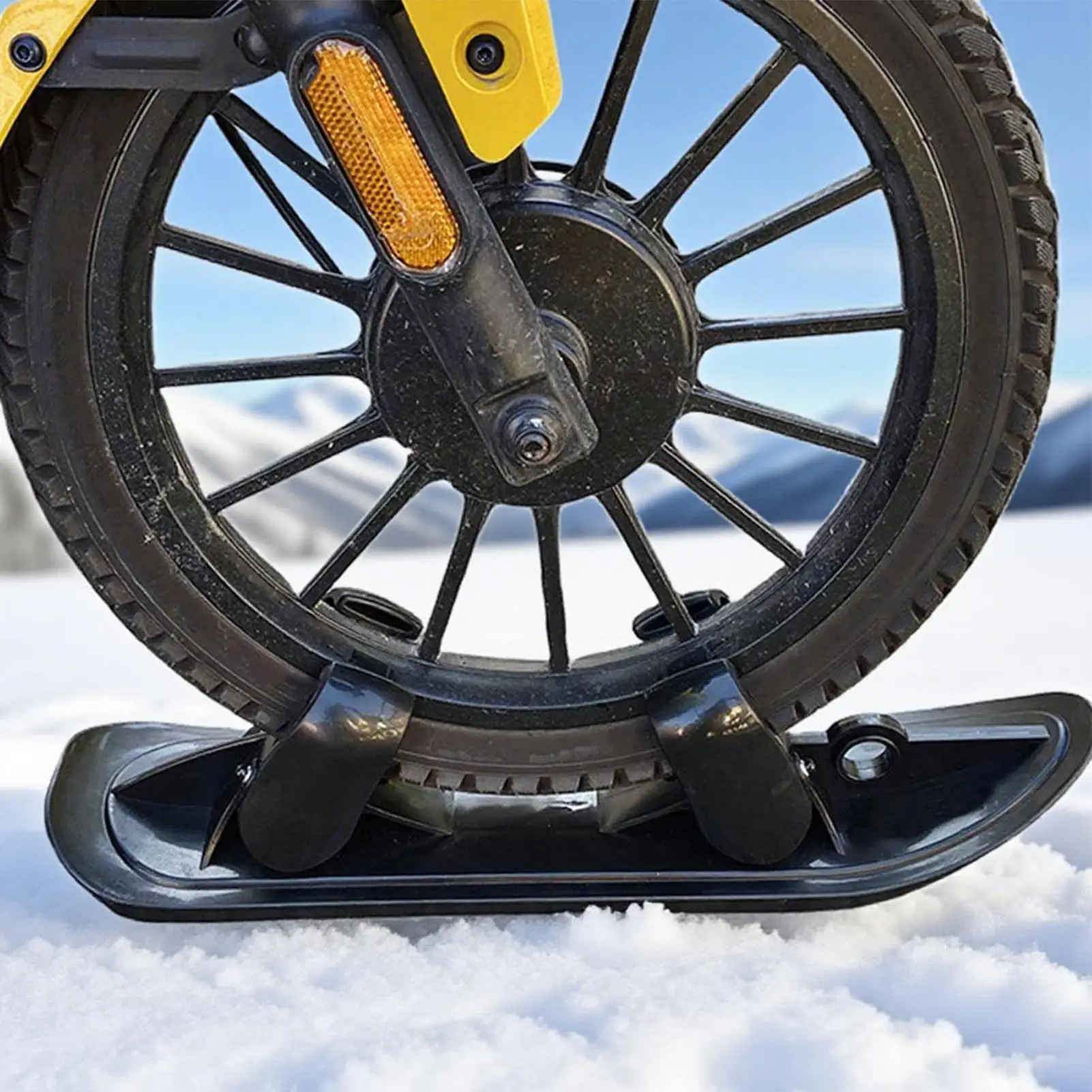 Kit de conversion de skis et de toboggan pour poussette fixation