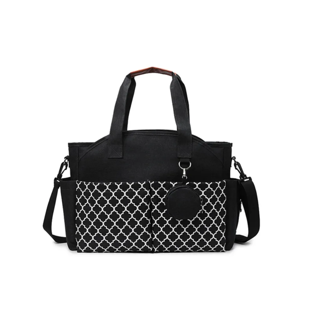 Sac à langer moderne multicompartiments étanche bandoulière détachable pratique pour maman porté main ou épaul