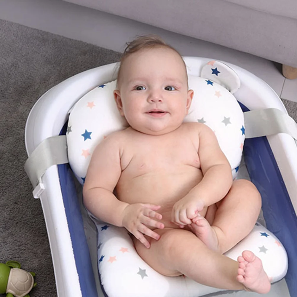 Coussin de bain bébé portable durable confortable et sécurisé pour évier et baignoire