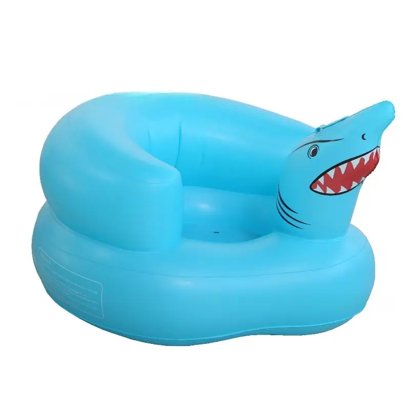 Chaise gonflable en PVC sharkshaped piscine extérieur adultes enfants jeu détente design ludique fauteuil aqua