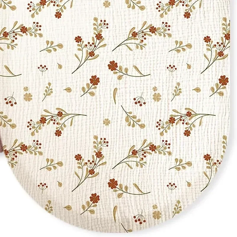 Draphousse universel floral pour berceau bébé matelas ovale/rectangulaire panier Moïse coussin bébé housse lit