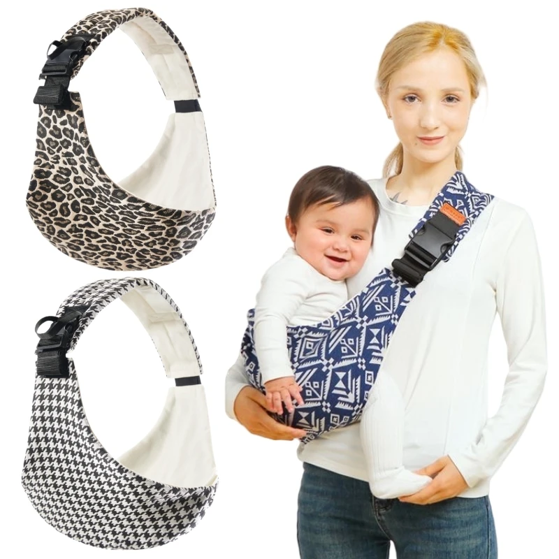 Portebébé épaule motif léopard sling bébé confortable transport