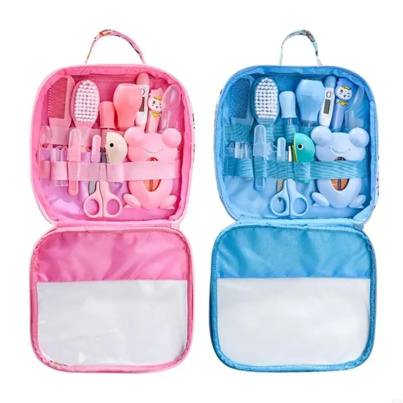 Kit soins bébé toutenun accessoires pratiques 13 pièces design ludique rose et bleu 03 ans portabilité facile 