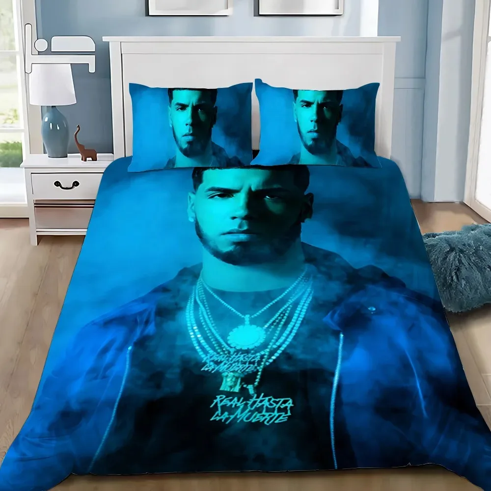 Couette et oreillers assortis design moderne portrait stylisé lit enfant adolescent décoration chambre style u