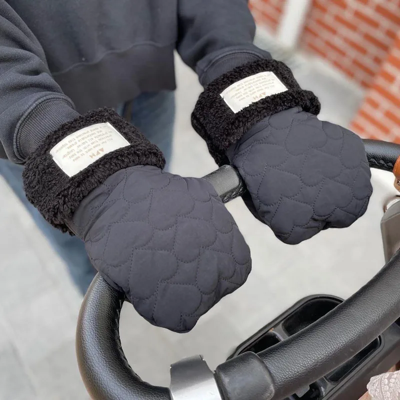 Gants de Poussette Universels Imperméables avec Doublure Souriante pour