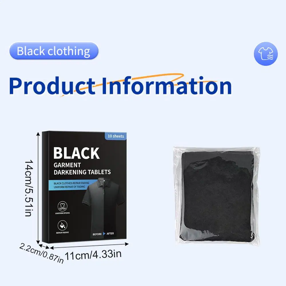 Draps attrapecouleur noirs 10 unités textile noir restauration couleur