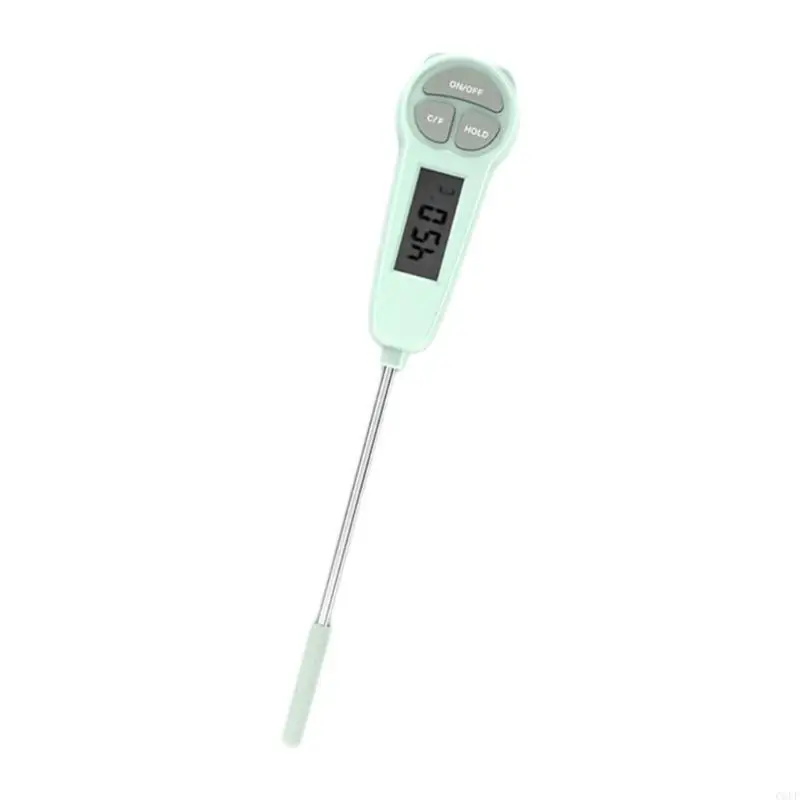 Thermomètre numérique cuisine aliments bébé eau bain huile viande écran LCD vert sécurité précision