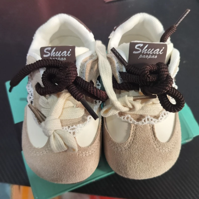 Baskets bébé filles Shuai paopao semelle souple antidérapante