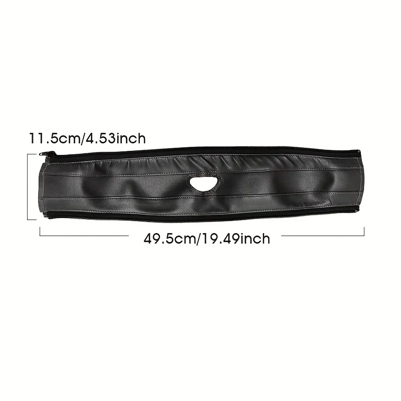Housse poignée poussette cuir PU amovible manchon guidon antipoussière protection bébé style moderne noir