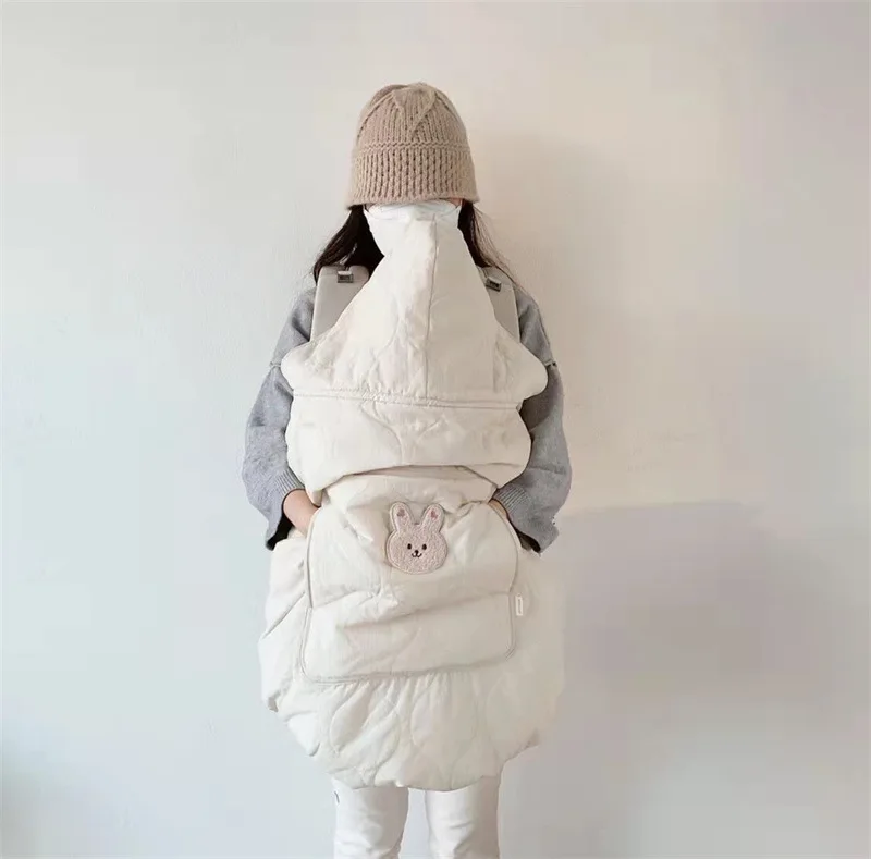 Couverture de poussette d'hiver en polaire chaude pour bébé accessoire