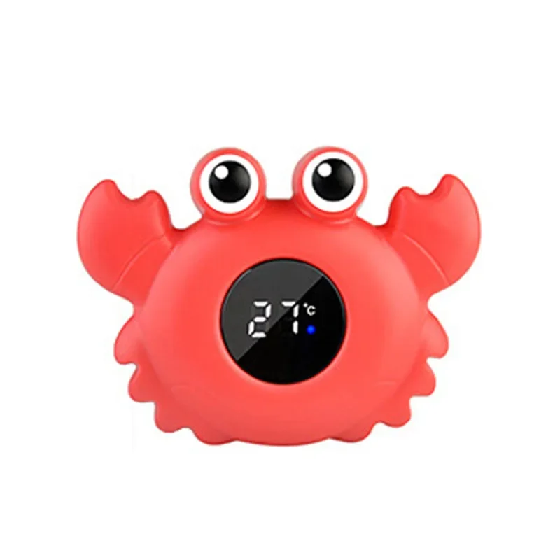 Compteur de température de bain numérique flottant bébé thermomètre LED sécurité eau design crab chambre enfan
