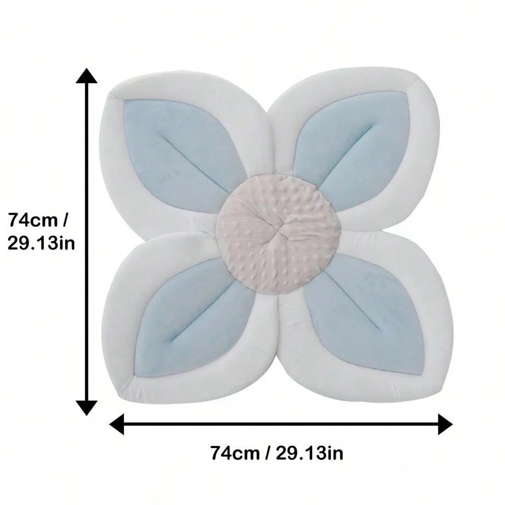 Coussin décoratif en forme de fleur pour chambre bébé doux et confortable design floral 74 cm x 74 cm peluche 