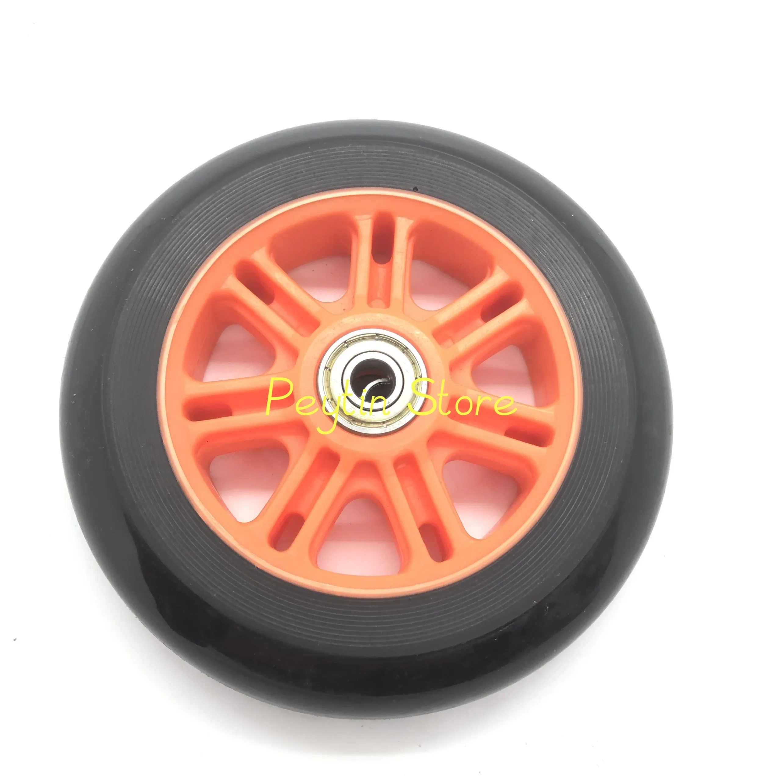 Roues en caoutchouc pour poussette trottinette caddie robustes et