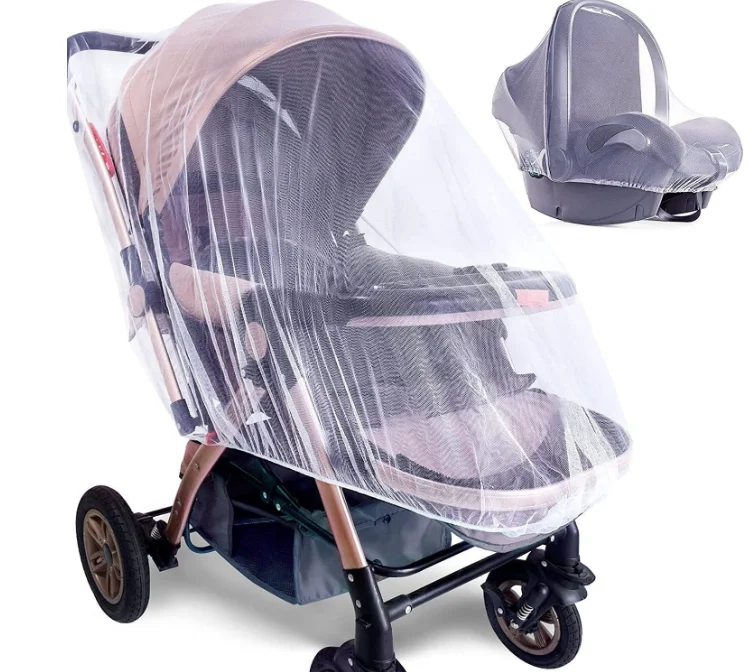 Couverture antimoustiques intégrale pour poussette respirante durable