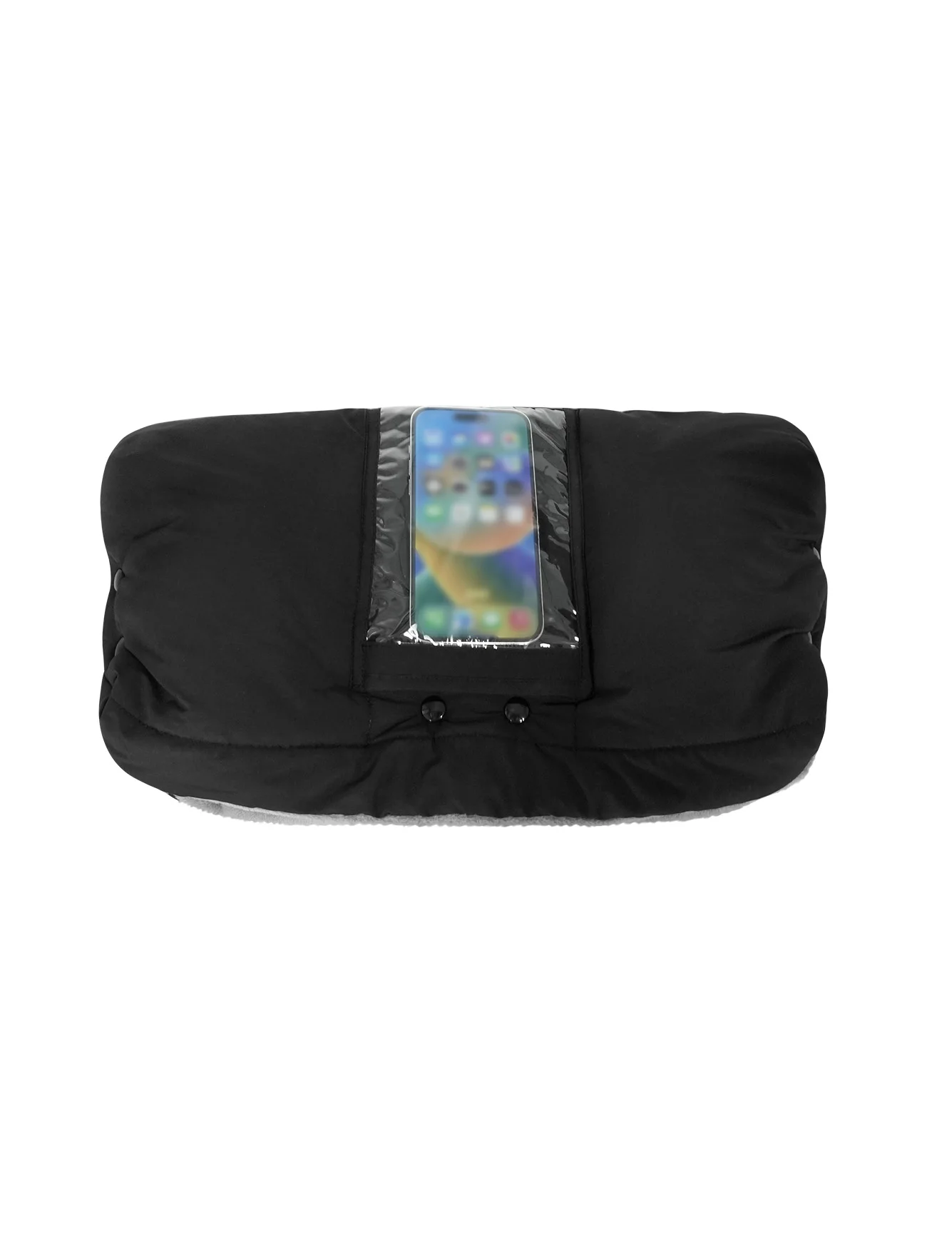 Support téléphone pour poussette d'hiver imperméable coupevent avec