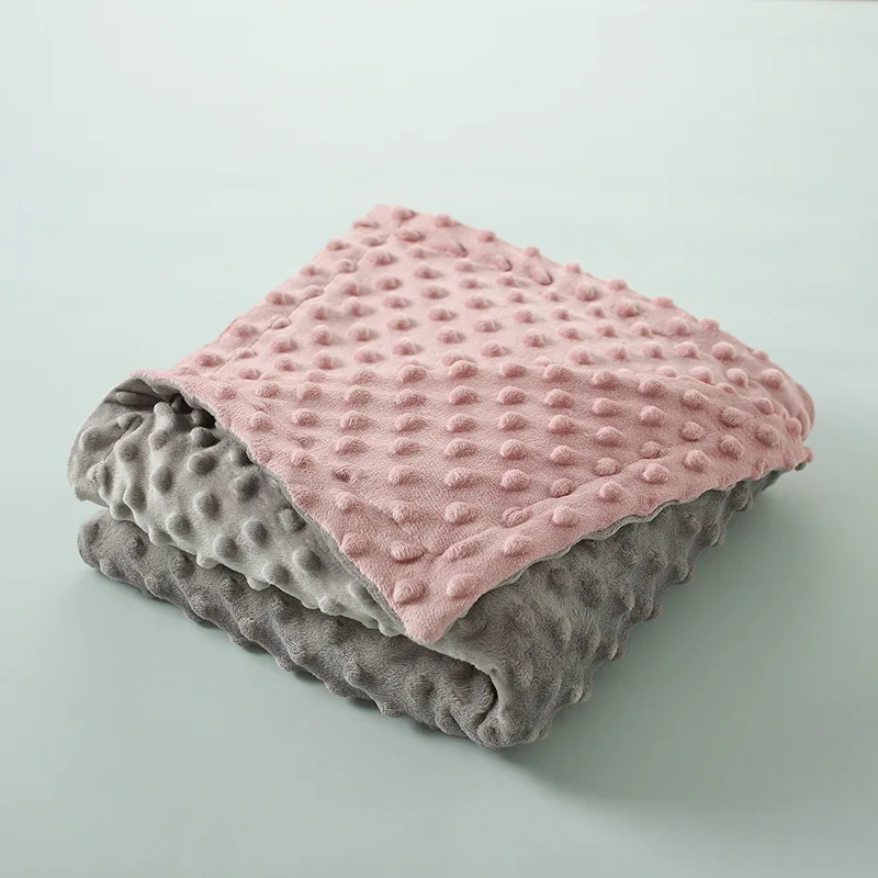 Couverture polaire douce pour bébé lange d'emmaillotage confortable