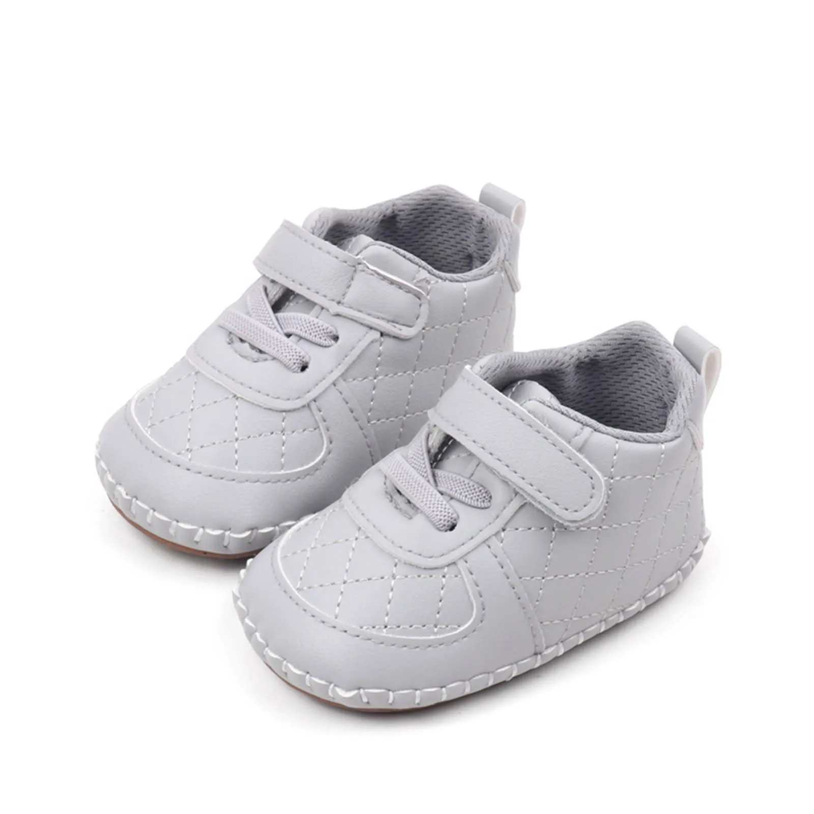 Baskets en PU à semelle souple coordonnée bébé garçon fille chaussures