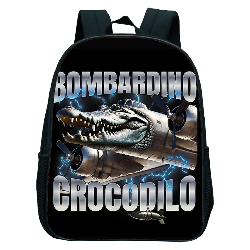 Sac à dos enfant animaux Bookbag crocodile style dessin animé pratique