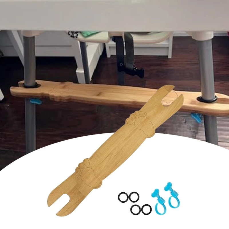 Reposepieds bambou pour chaise haute bébé universel design moderne confortable en bambou naturel accessoires i