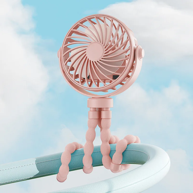 Ventilateur portable pour poussette bébé mini ventilateur USB flexible